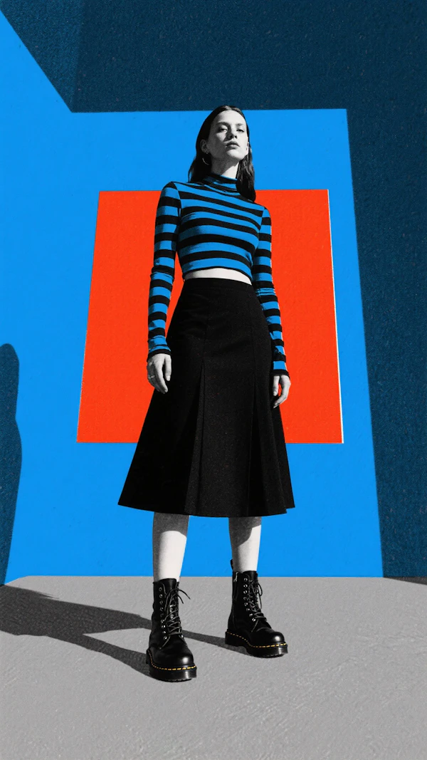 Geometric Fashion Pose