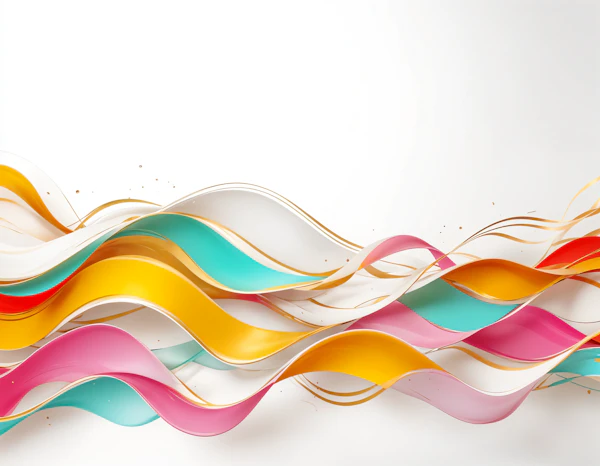 Vivid Abstract Ribbons