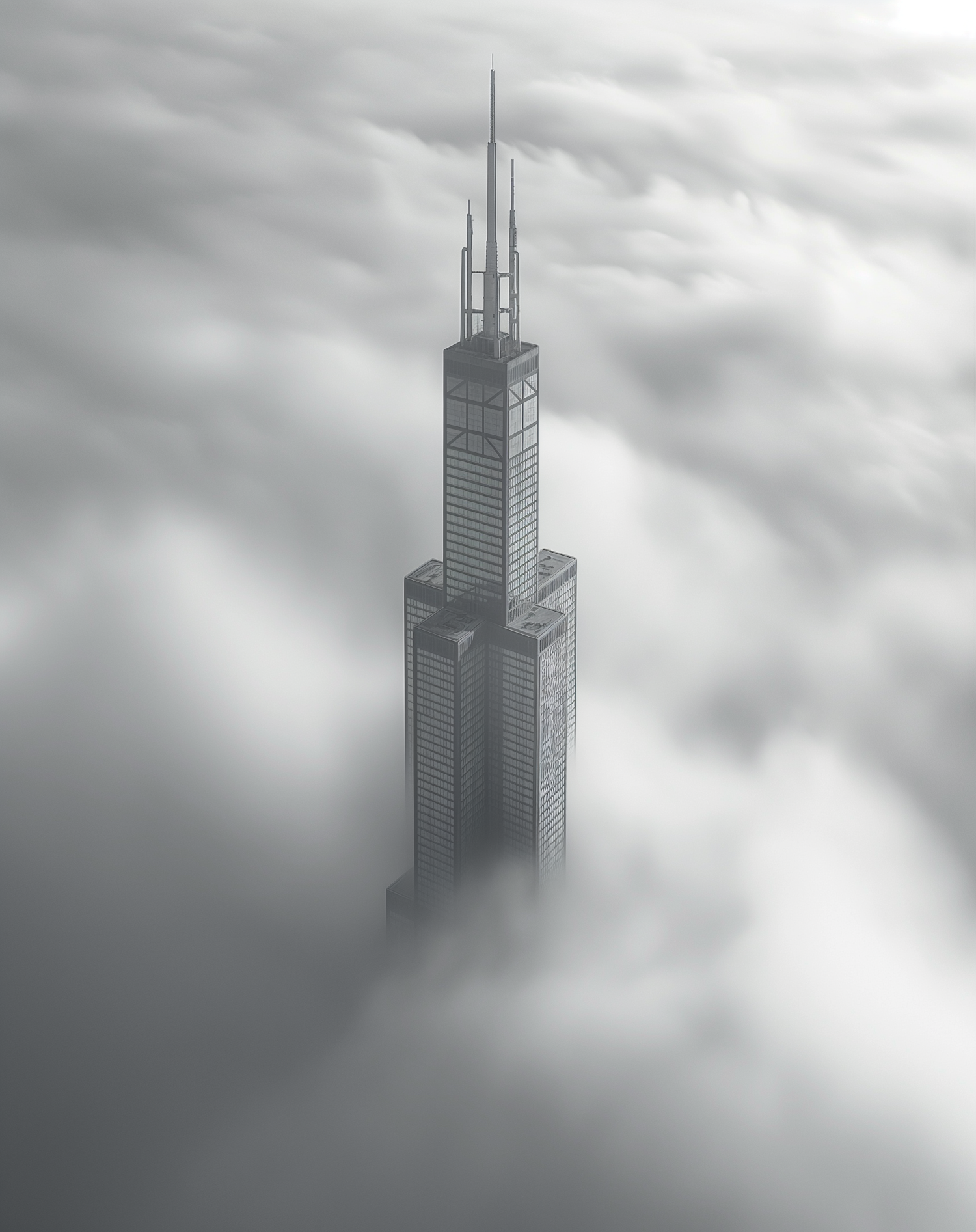 Skyscraper above the Clouds