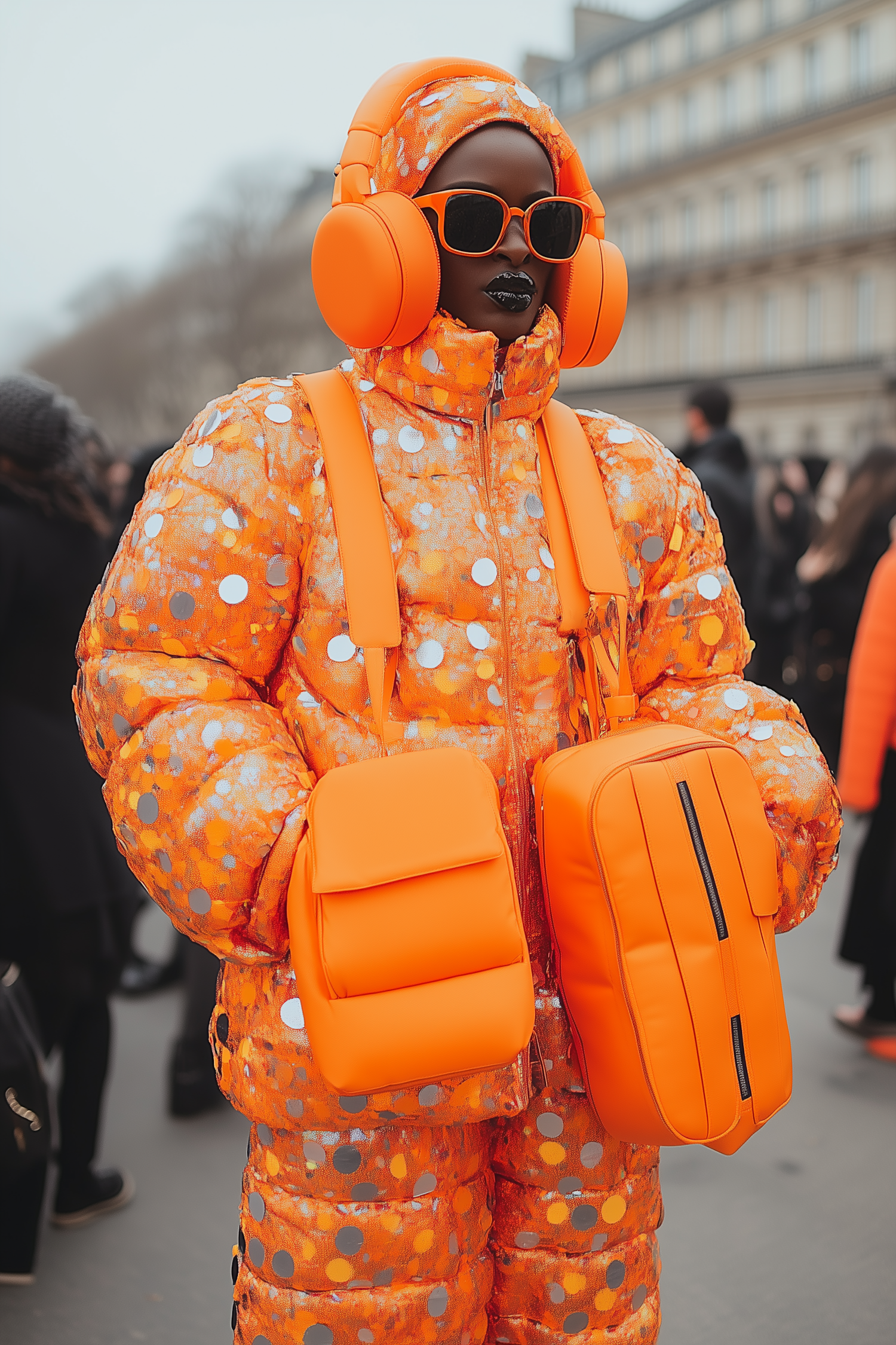 Vibrant Orange Fashion Statement