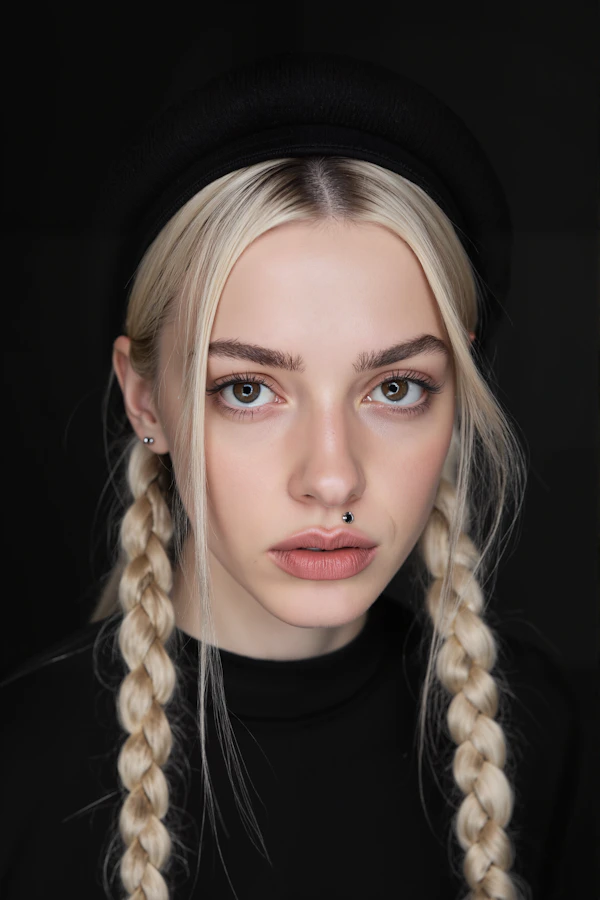 Dramatic Blonde Portrait