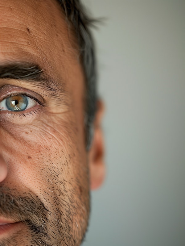 Contemplative Middle-Aged Man Portrait