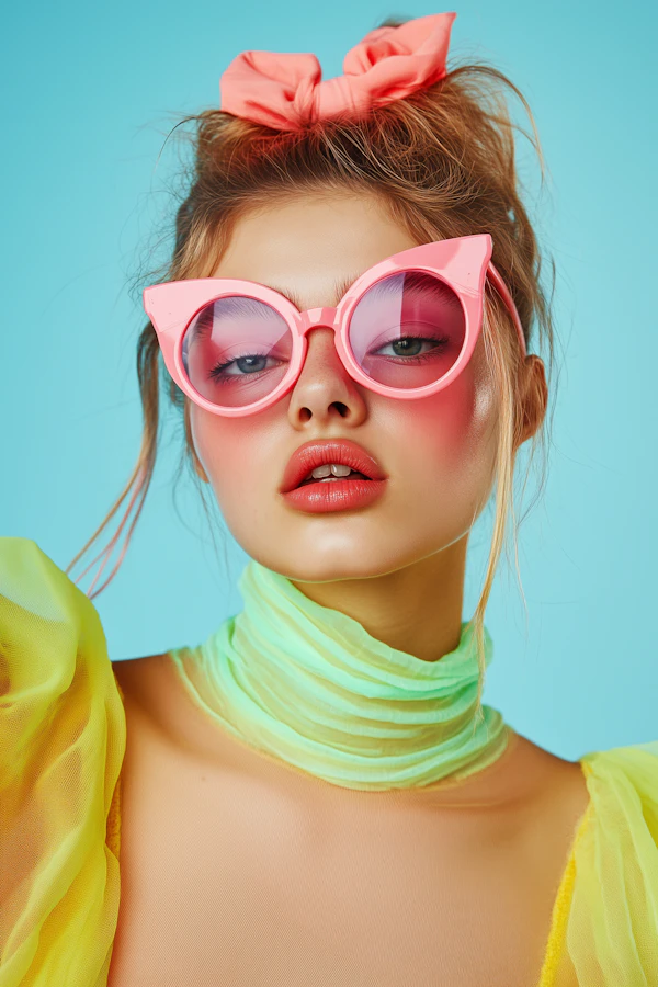 Vibrant Fashion Portrait