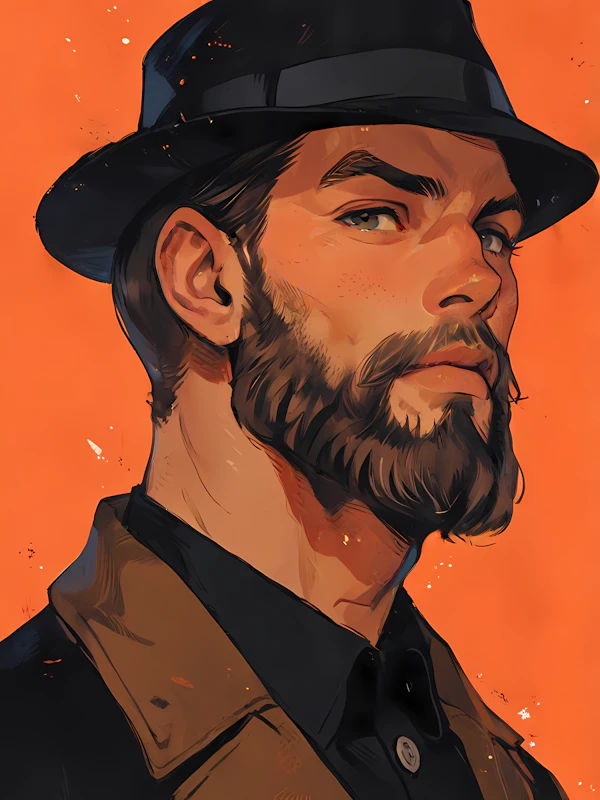 Mysterious Man with Beard