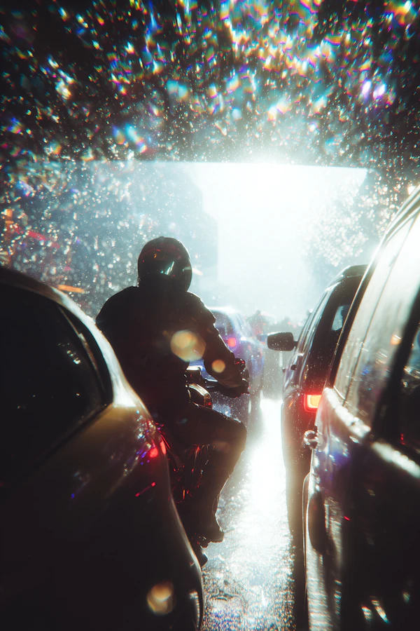 Rainy Traffic Chaos