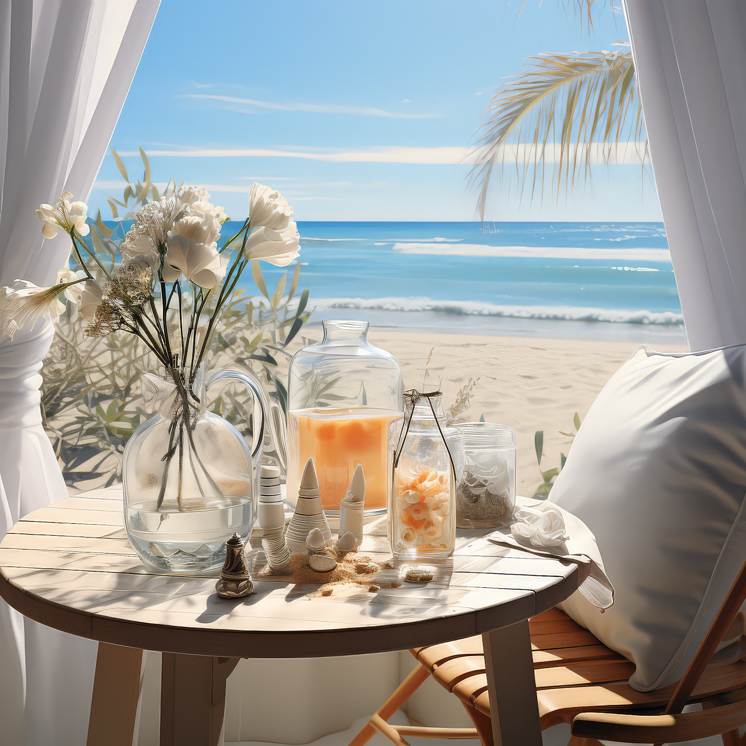 Idyllic Beachside Table Decor