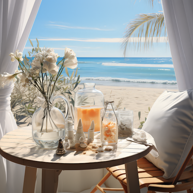 Idyllic Beachside Table Decor