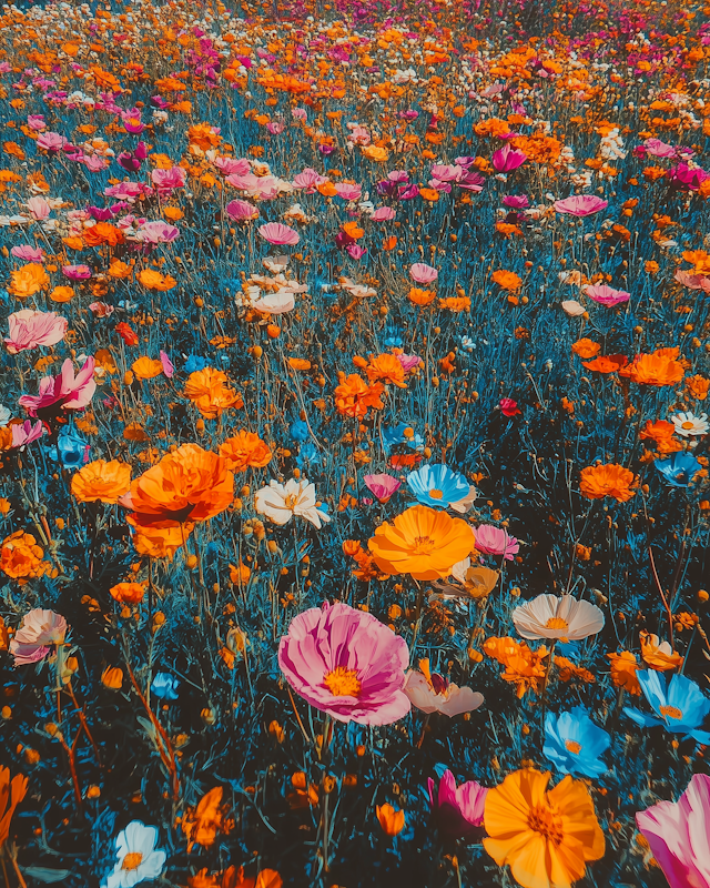 Vibrant Wildflower Field