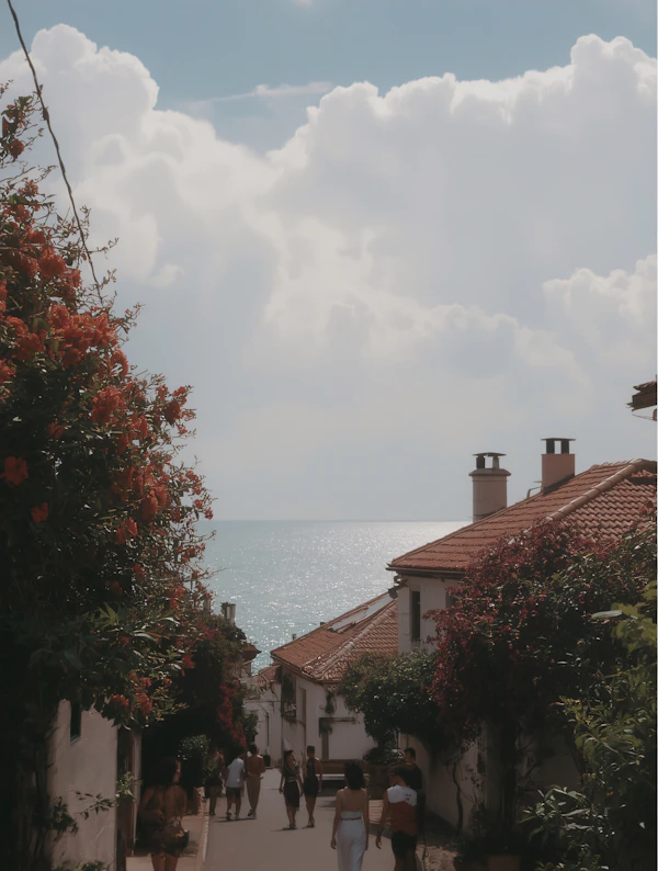 Coastal Street Scene