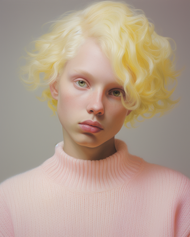 Serene Androgyny in Pastel