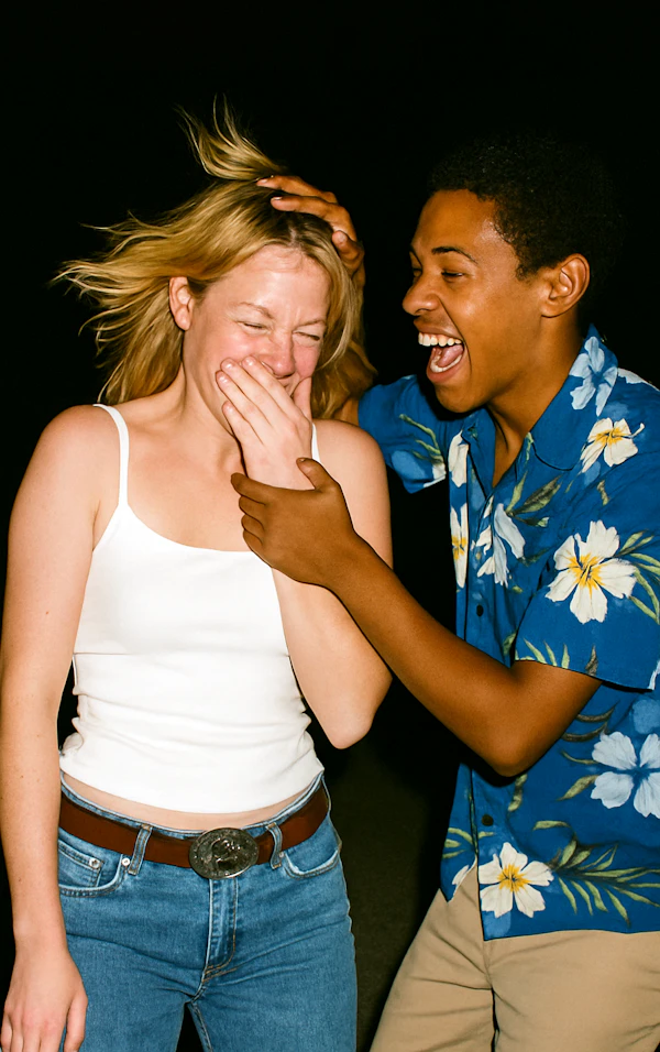Laughing Young Adults