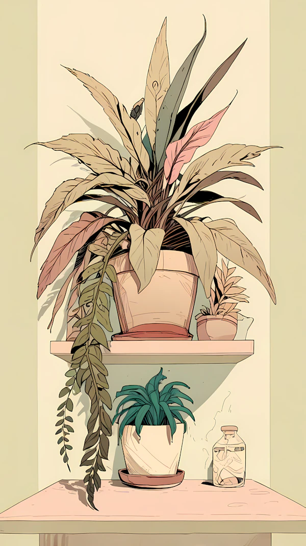 Houseplants Still Life