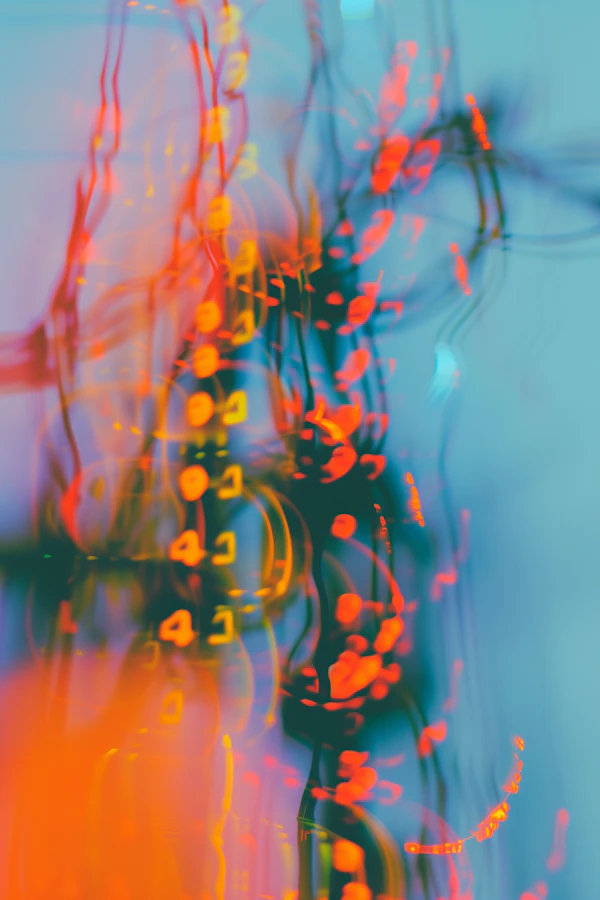 Vibrant Neon Abstract