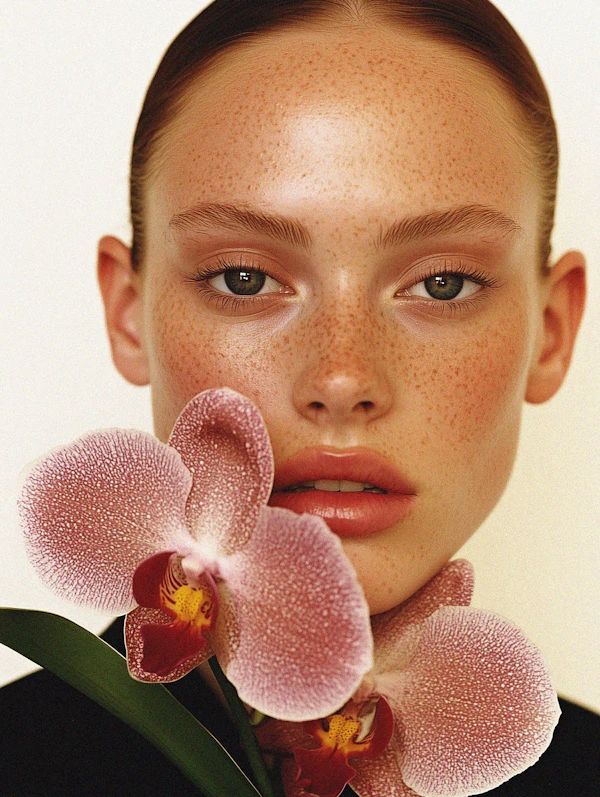 Portrait with Orchid