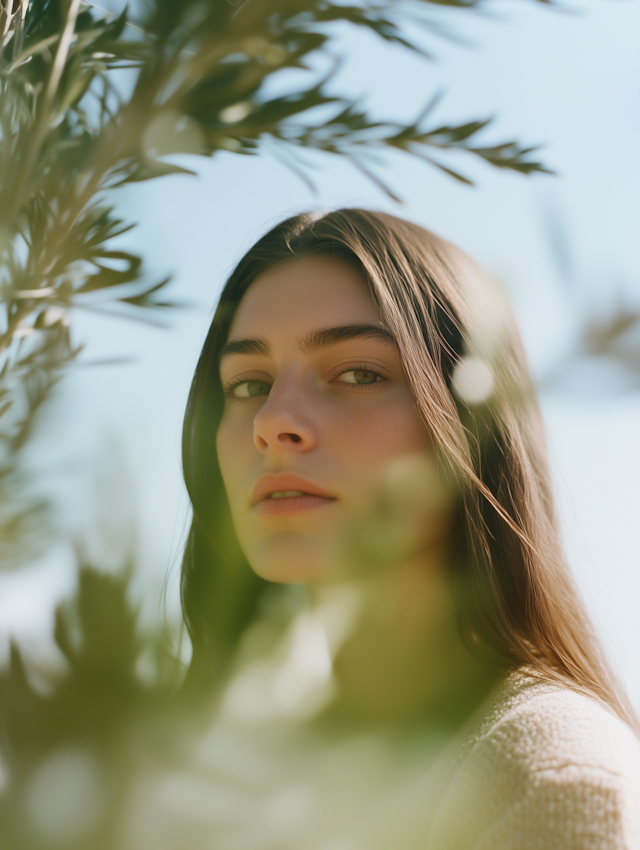 Serene Portrait in Nature