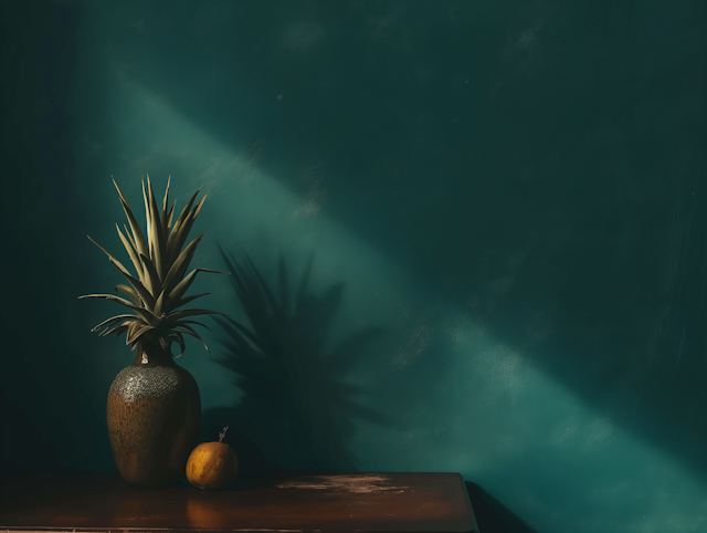 Pineapple and Lemon Still Life