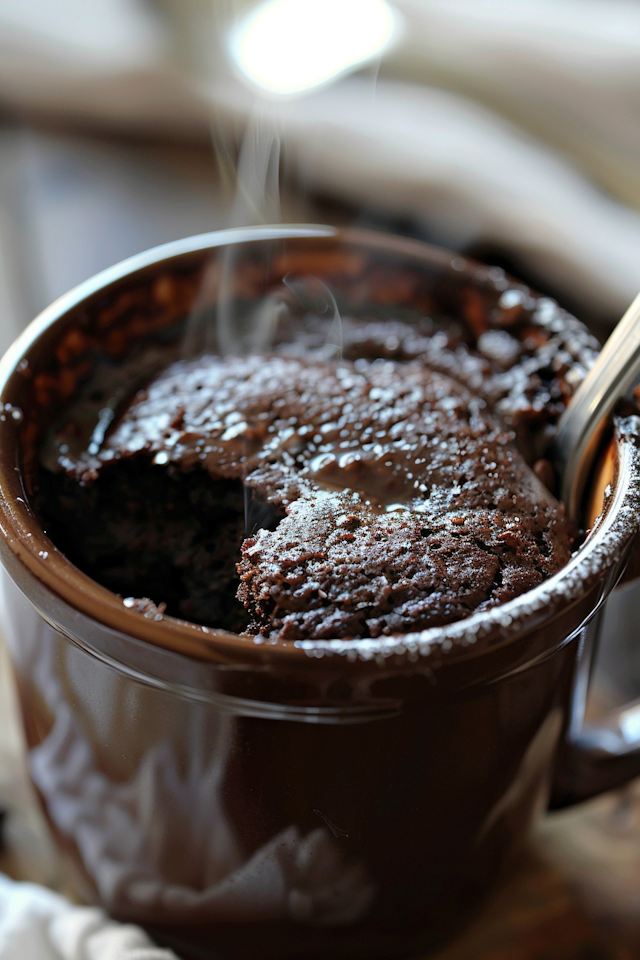 Warm Chocolate Mug Cake