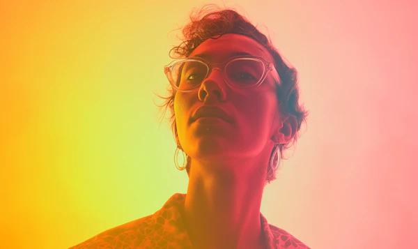 Contemplative Portrait in Warm Tones