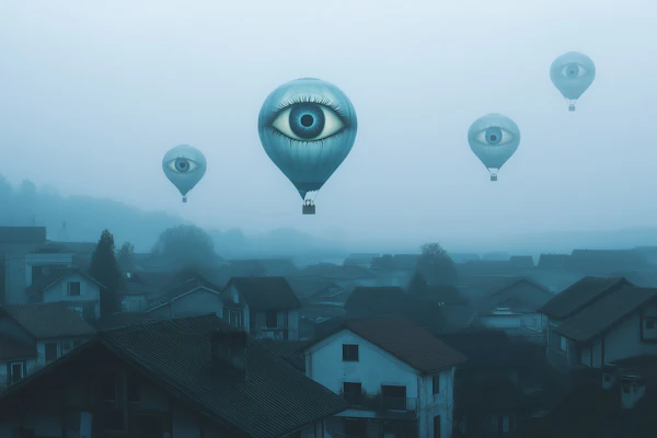 Surreal Foggy Town
