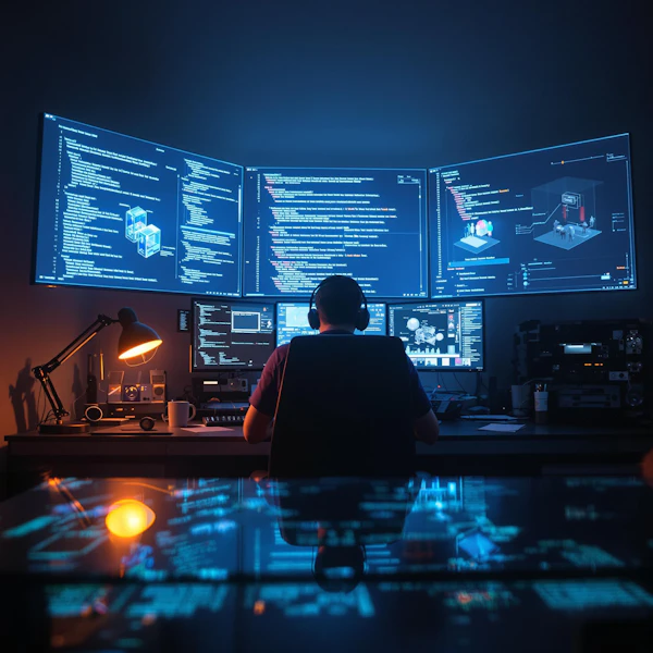 Tech Workspace Focus