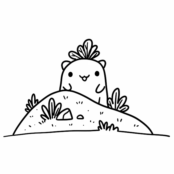 Cheerful Hamster Peek