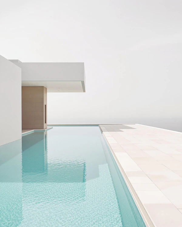 Modern Infinity Pool Scene