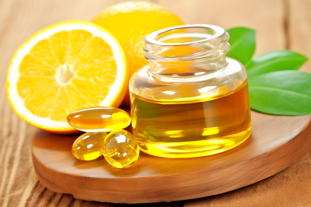 Golden Health Elixir and Oil Supplements with Citrus Accent