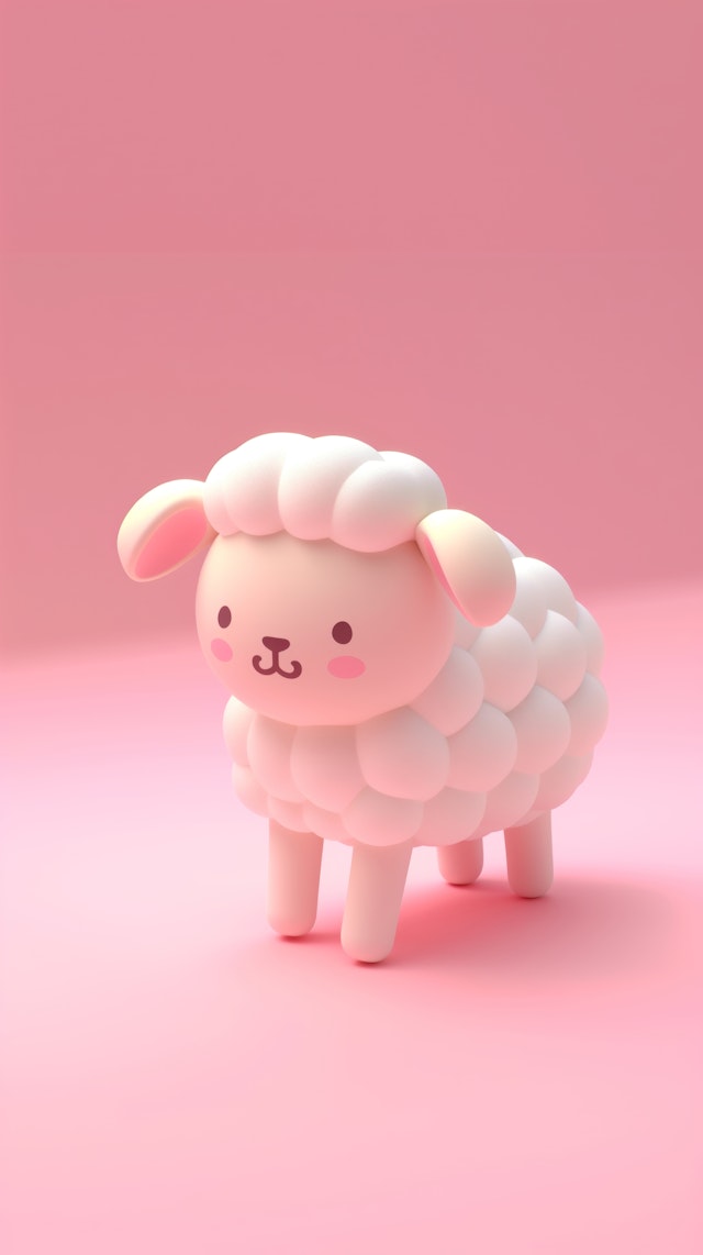 Cute Cartoon Sheep