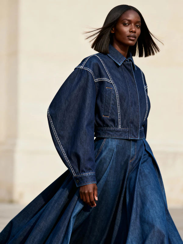 Stylish Denim Portrait