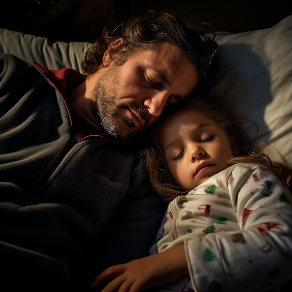 Father-Daughter Serene Slumber