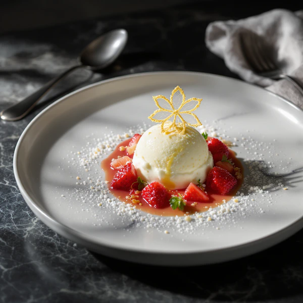 Elegant Dessert Plating
