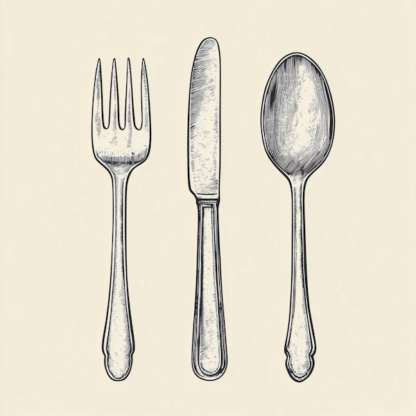 Vintage Utensil Artwork