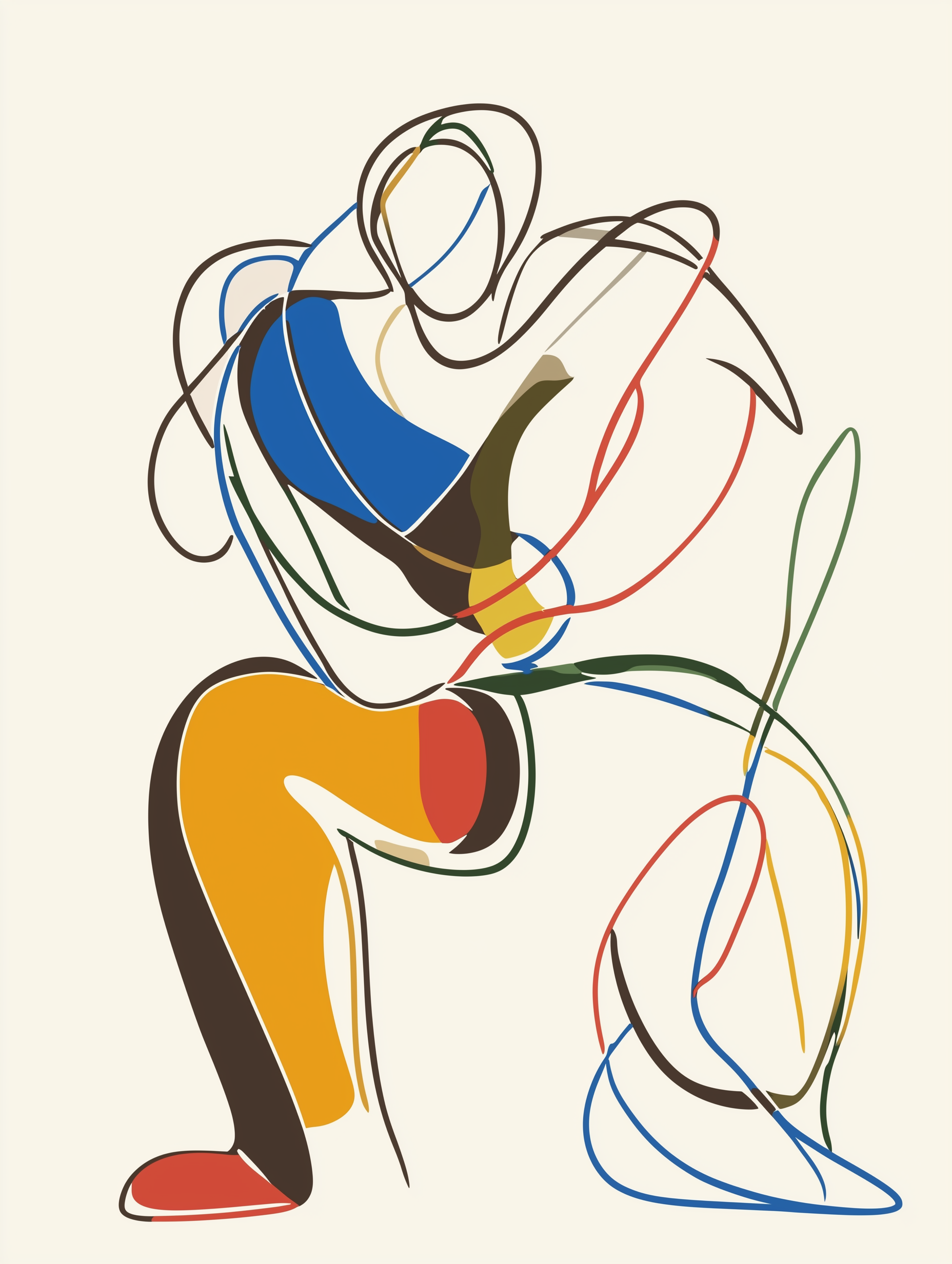 Abstract Human Figure Illustration Illustration On Lummi