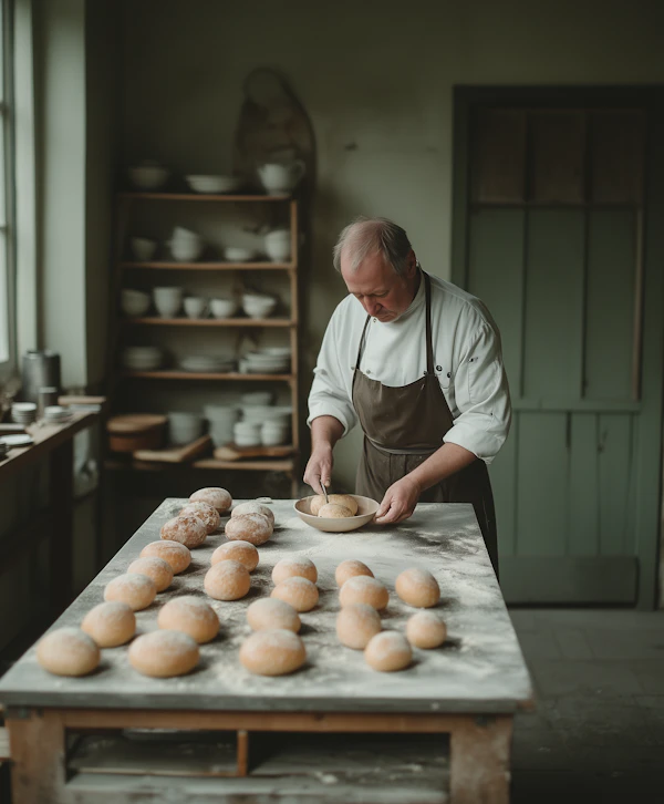 Baker in Kitchen
