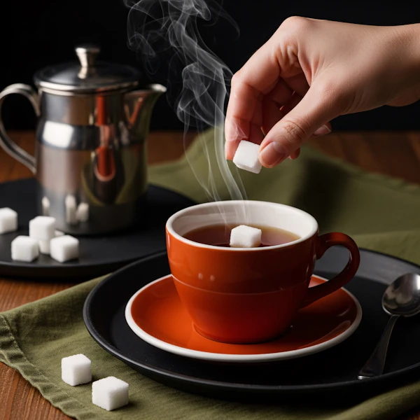 Tea with Sugar Cube