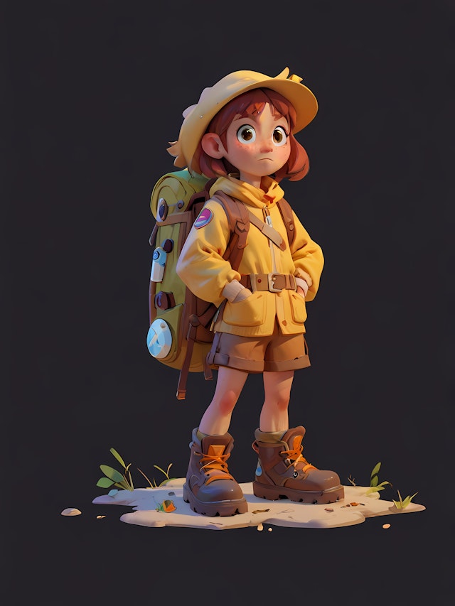 3D Adventurer Portrait