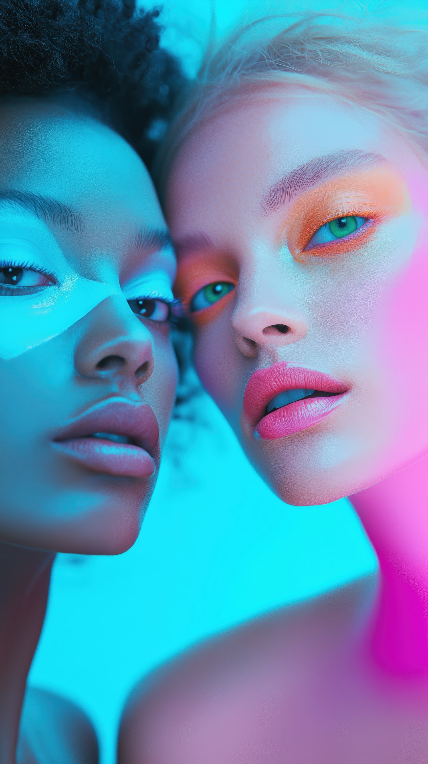 Neon Portrait Duo