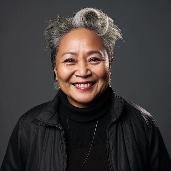 Radiant Joy - Sophisticated Asian Matron
