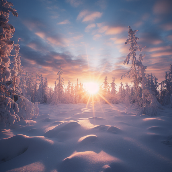 Ethereal Winter Dawn