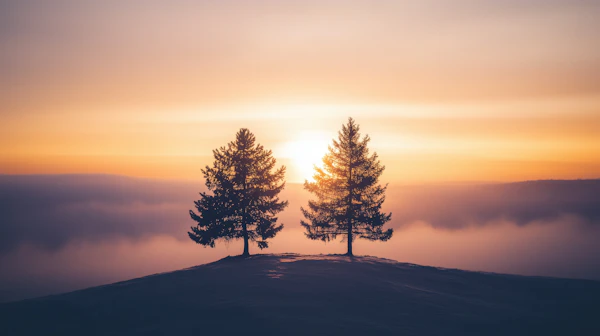 Sunrise Over Hilltop