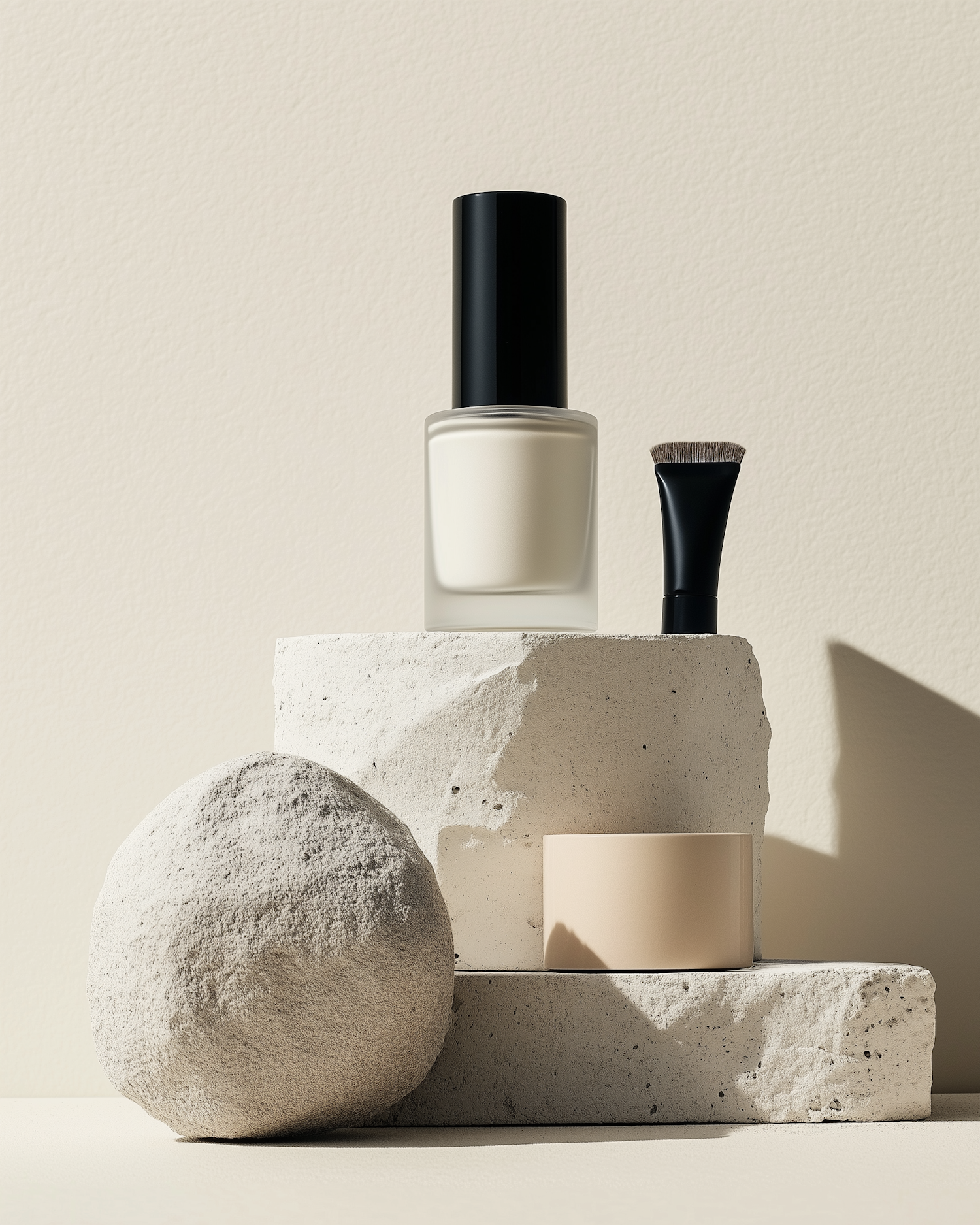 Minimalist Beauty Product Arrangement