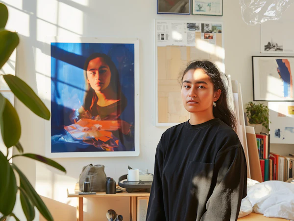 Serene Portrait of a Young Asian Woman