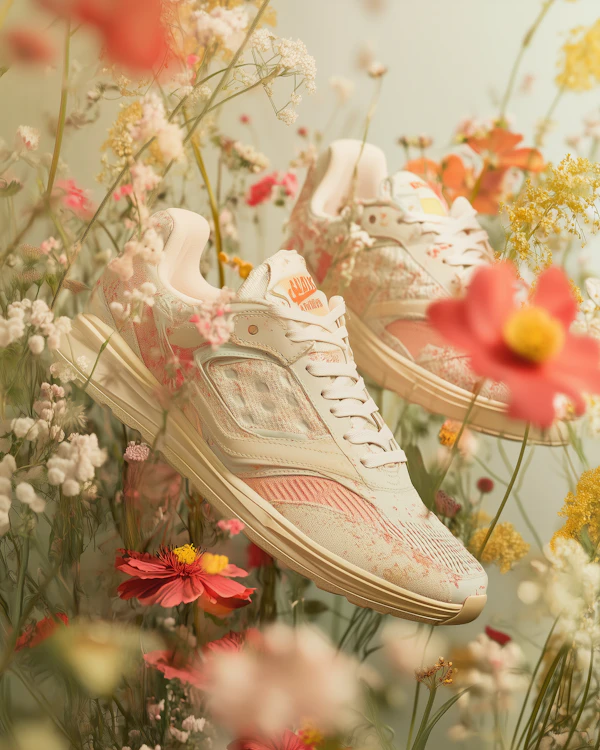 Sneakers in Wildflowers