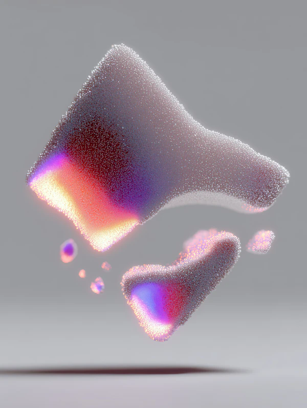 Abstract 3D Particle Art