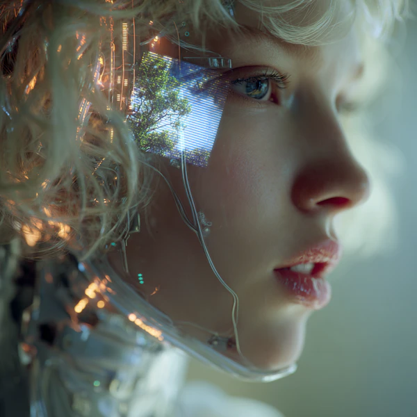 Futuristic Humanoid Portrait