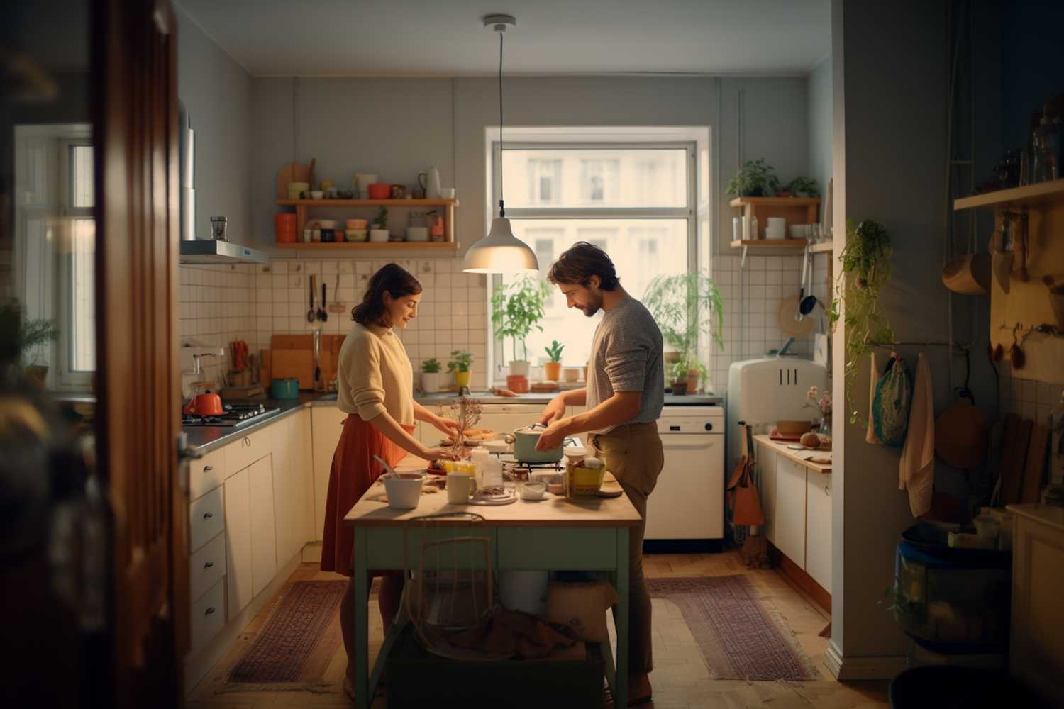 Domestic Bliss in the Morning Light