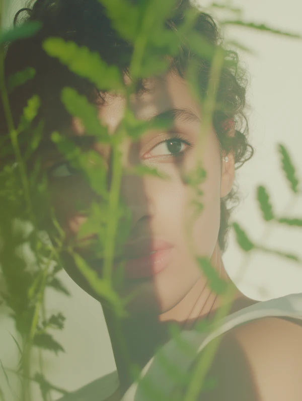Fern Portrait Close-Up