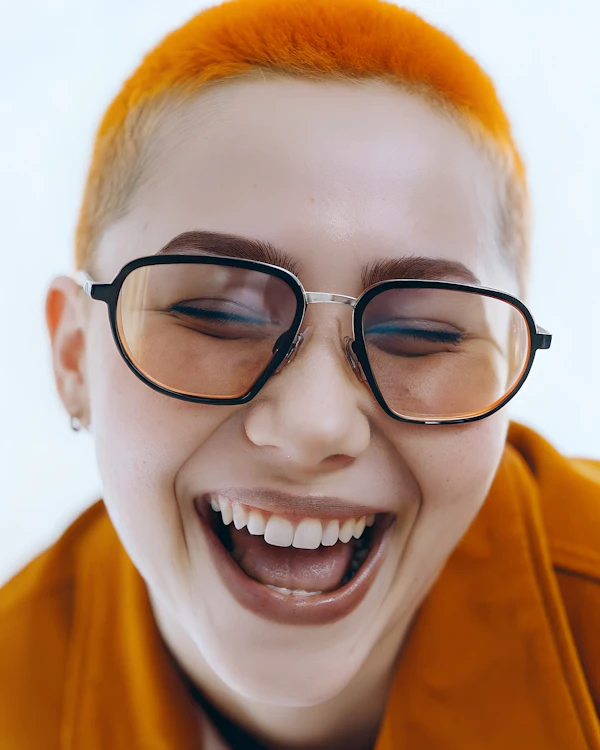 Joyful Orange Portrait