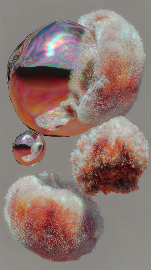 Iridescent Coral Forms