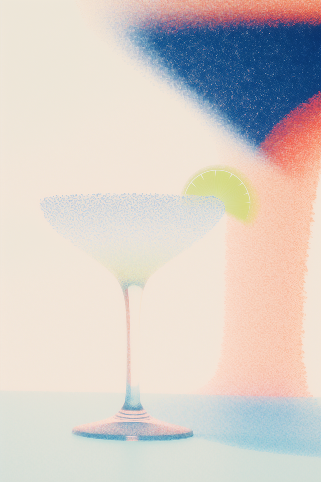 Stylized Margarita Glass